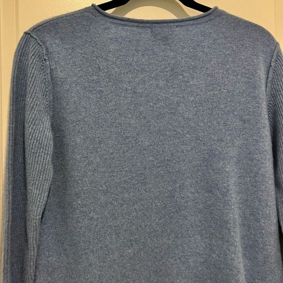 SUNDANCE Women’s Beloved Pullover V-Neck Sweater 100% Cashmere Size SP in Blue - Picture 12 of 13